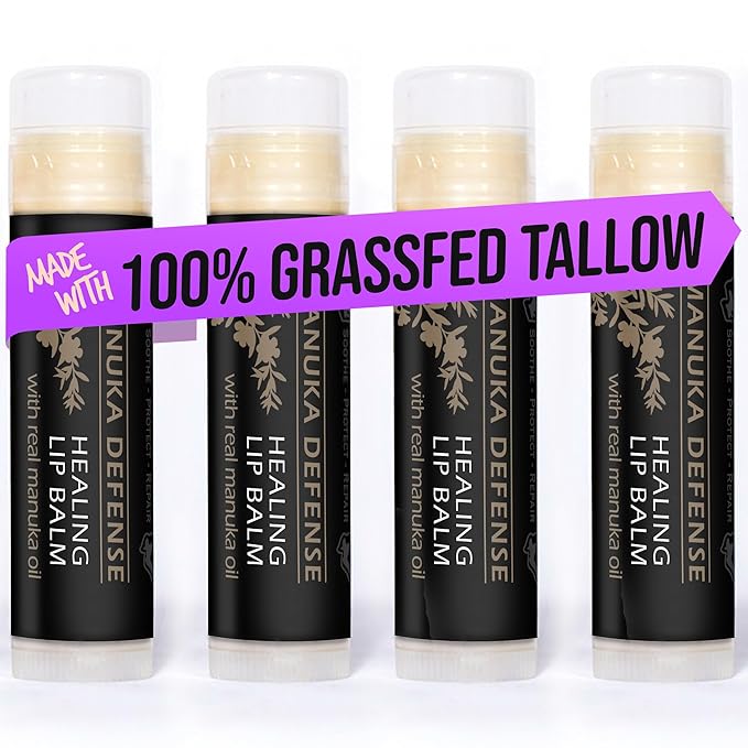 BALM OF GILEAD Manuka Defense Healing Lip Balm by BALMOFGILEADALLNATURALHANDCRAFTEDSOOTHEPROTECTREPAIR