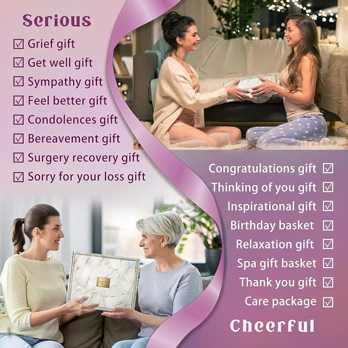 Gift Baskets for Women, Think of You, self care gifts, care package, relaxation - Image 2