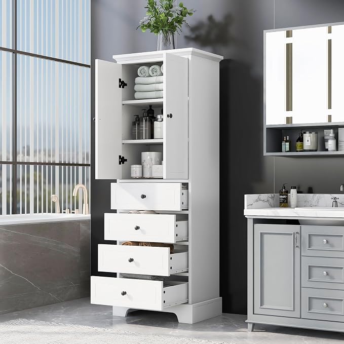 Favfurish 68" Tall Bathroom Storage Cabinet by Favfurish