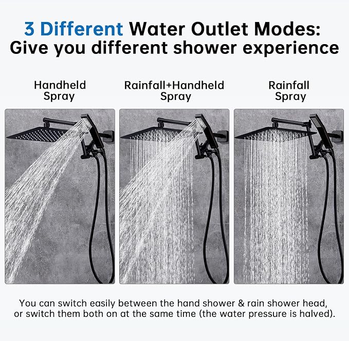 G-Promise All Metal 10 Inches Rainfall Shower Head - Image 2