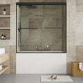 Shower Door 59" H x 60" W, Sliding Glass Design by IDEALHOUSE