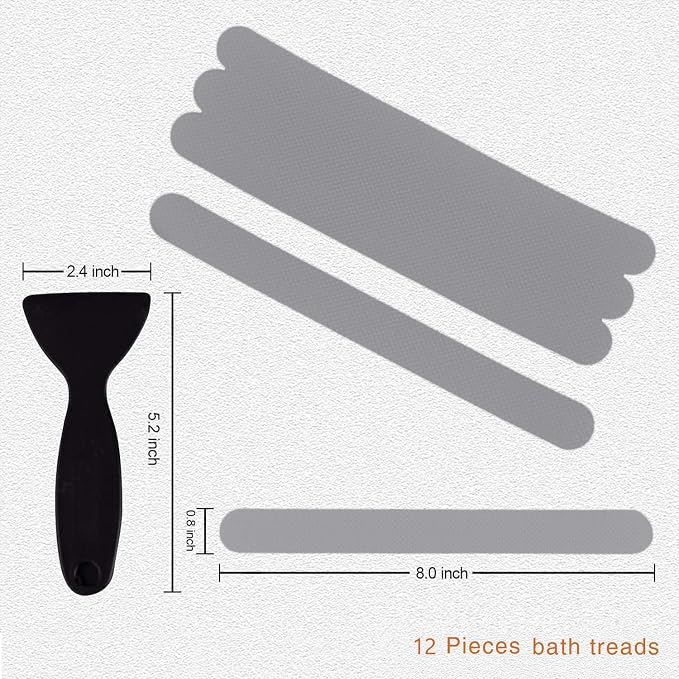 Anti Slip Shower Stickers, Safety Bathtub Strips Adhesive Decals - Image 3