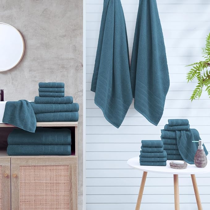 Casa Platino 100% Cotton Bathroom Towels Set - Image 2