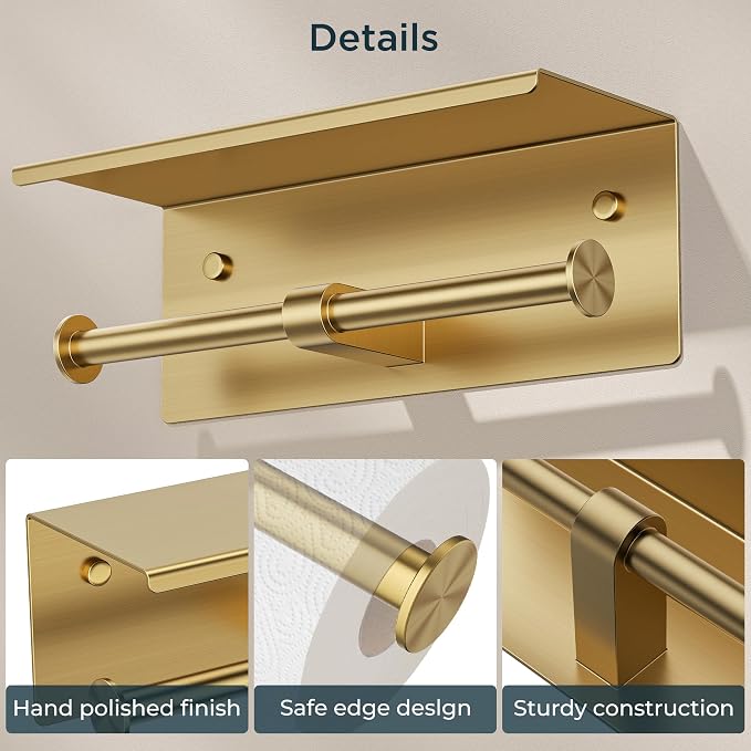FORIOUS Double Toilet Paper Holder - Image 3