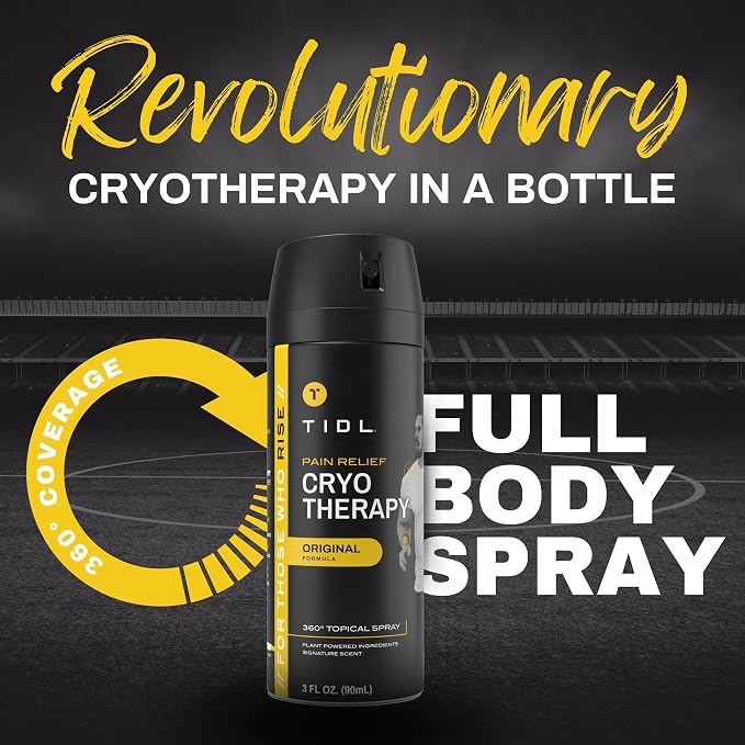 TIDL Cryotherapy Pain Relief Spray, 3 Oz Targeted Neck Pain, Joint & Muscle - Image 6