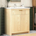 32 Inch Bathroom Vanity with Sink, Bathroom Vanity Cabinet with Single Sink by Umeiga