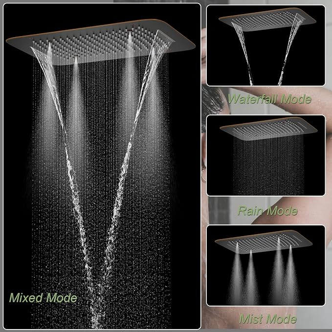 Thermostatic Shower System Oil Rubbed Bronze Shower Faucet Set - Image 2