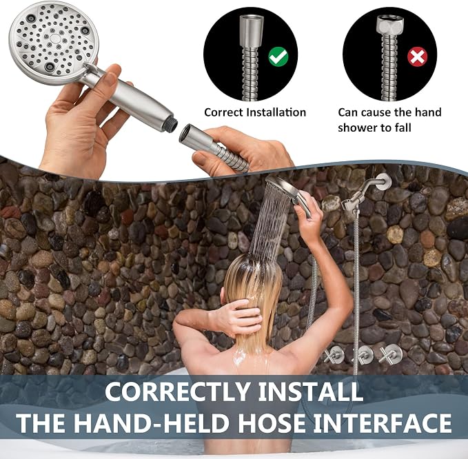Aolemi 3 Handles Tub Shower Faucet Set - Image 9