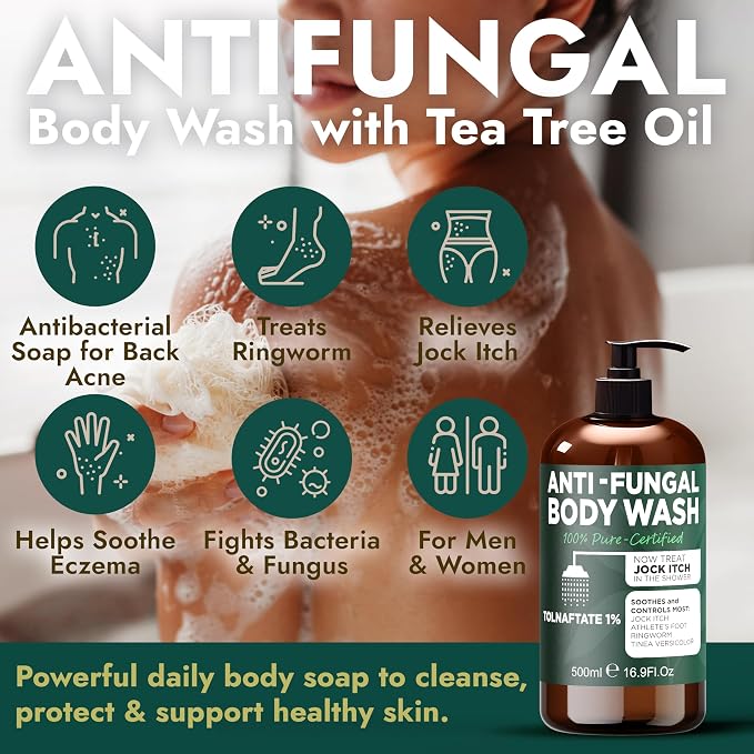 Antifungal Body Wash with Tea Tree Oil | Antibacterial Soap - Image 7