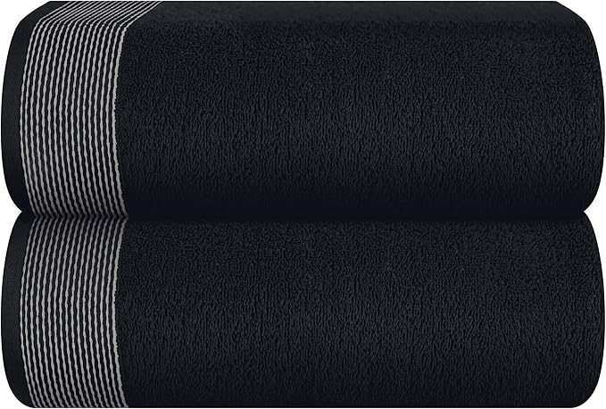 Belizzi Home Cotton 2 Pack Oversized Bath Sheet 35 x 70, Large Bath Sheet by Unknown