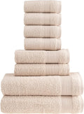 HALLEY Turkish Cotton Towels 2 Bath Towels 2 Hand Towels 4 Washcloths, Super by HALLEY-TurkishCottonTowels