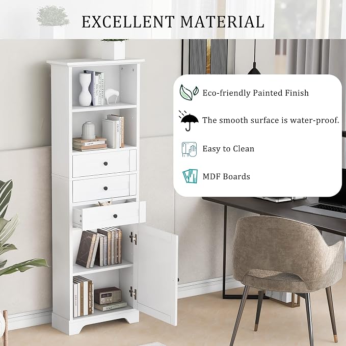 Favfurish 67" Tall Bathroom Storage Cabinet - Image 4