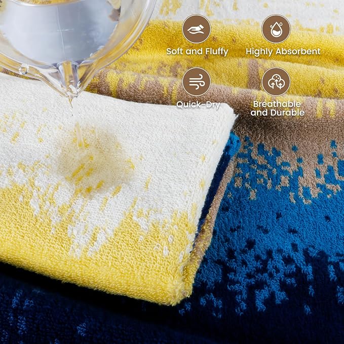 SEMAXE 4-Pack Luxury Bath Towels - Image 4