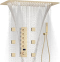 Brushed Gold Digital Display Shower System by KATAIS
