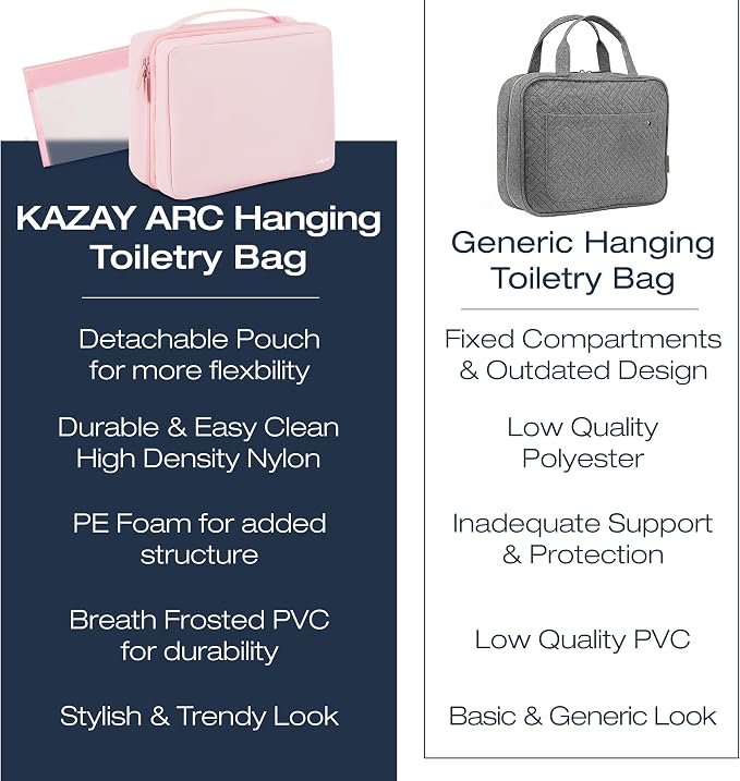 KAZAY Hanging Toiletry Bag - Image 5