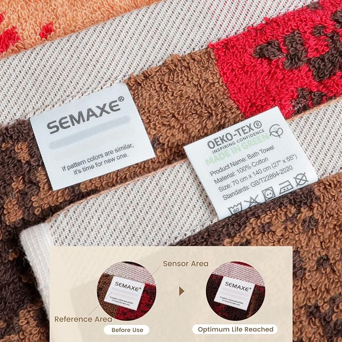 SEMAXE Luxury Bath Towel for Bathroom, 100% Cotton Towel - Image 5