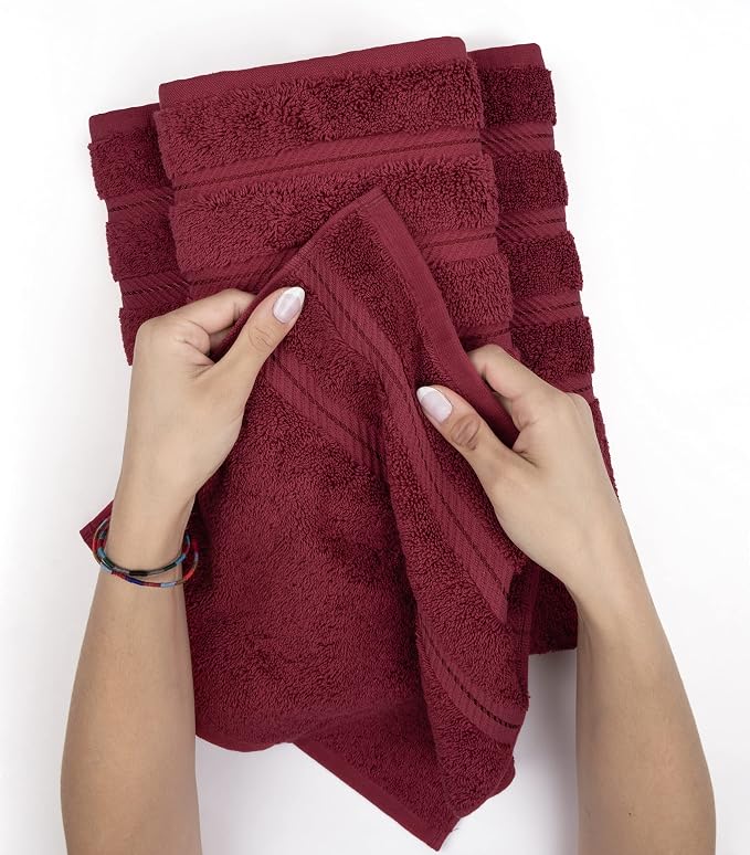American Soft Linen Luxury 6 Piece Towel Set, 2 Bath Towels 2 Hand Towel 2 - Image 6