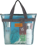 Mesh Shower Caddy Bag Portable Hanging Toiletry and Bath Organizer by TOPASION