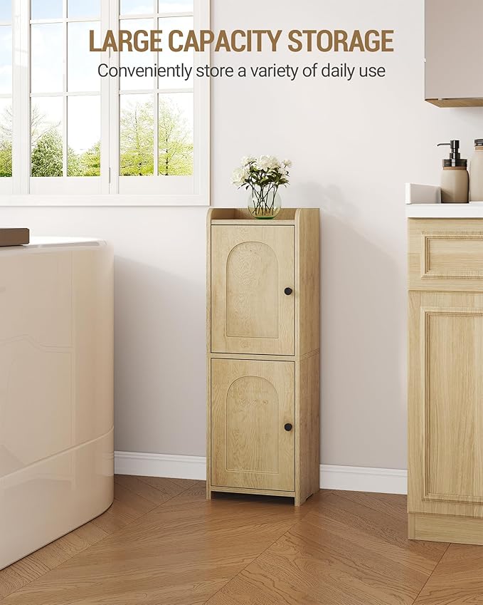 Bathroom Storage Cabinet, Corner Floor Cabinet - Image 4