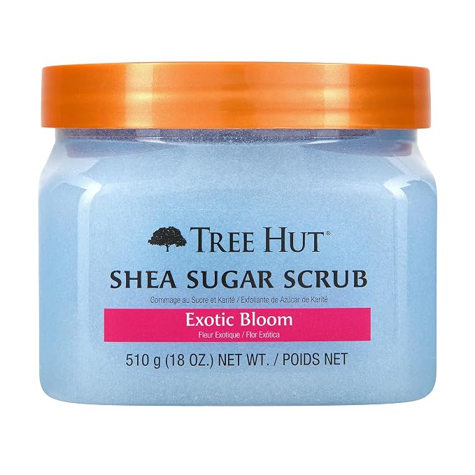 Tree Hut Exotic Bloom Shea Sugar Scrub | Exfoliating Body Scrub Removes Dead by TreeHut