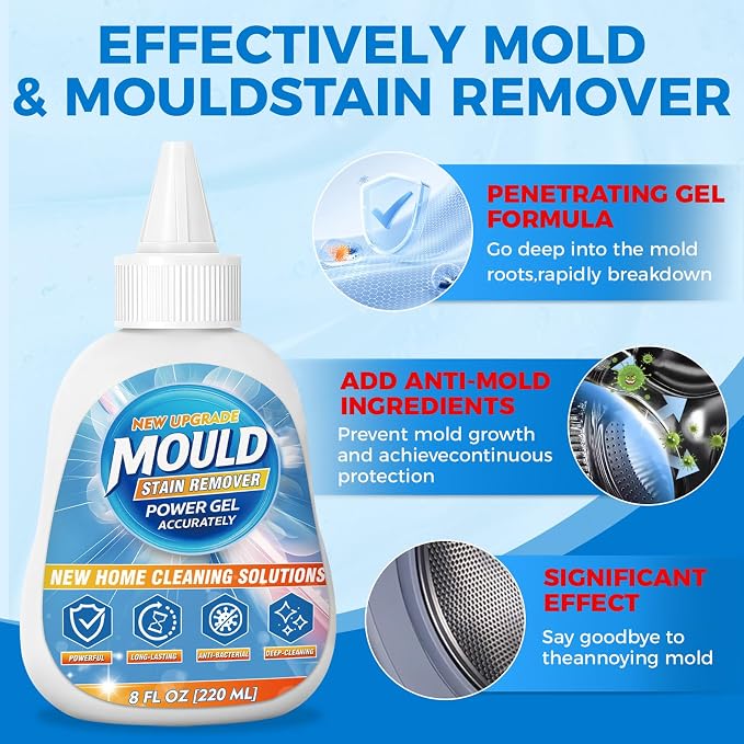 Mold Stain Remover Gel, Heavy Duty Washing Machine Cleaner, Use on Home Sink - Image 5