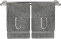 Monogrammed Hand Towel, Personalized Initial Gift, Extra Absorbent 100% Turkish by BareCotton