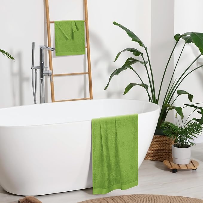 Ultra Soft 3 Pack Cotton Towel Set, Contains a Bath Towels 28x55 inch, a Hand - Image 5