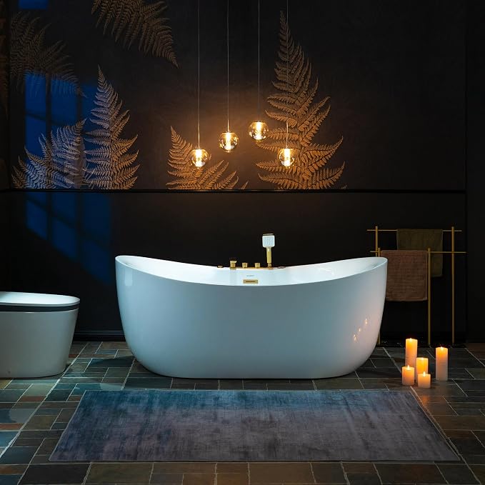 WOODBRIDGE 72" x 35-3/8" Whirlpool and Air Bath Heated Soaking Combination Tub - Image 20
