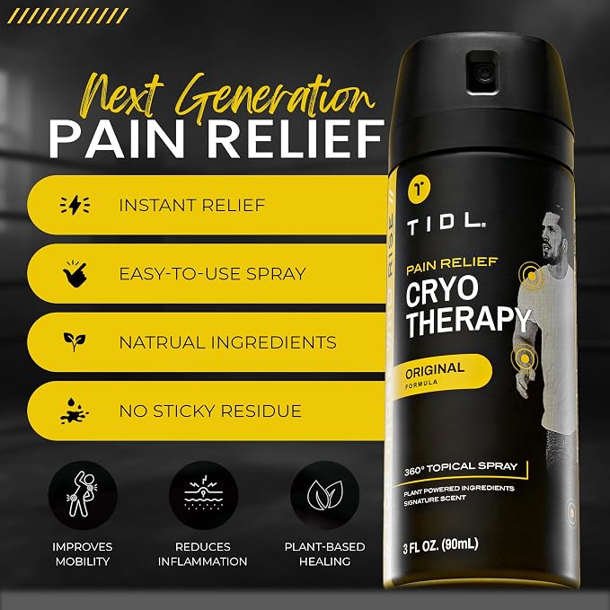 TIDL Cryotherapy Pain Relief Spray, 3 Oz, Targeted Neck Pain, Joint & Muscle - Image 2