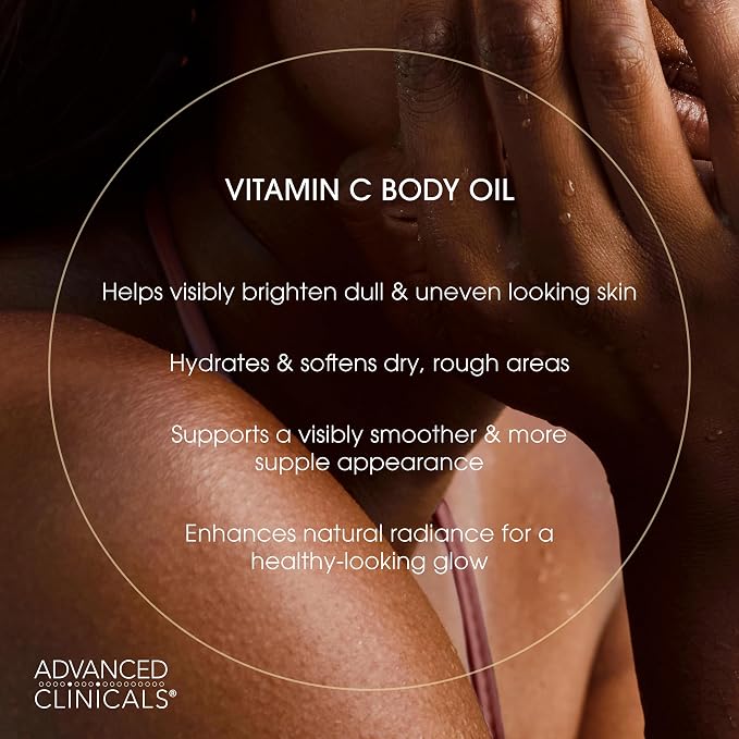 Advanced Clinicals Collagen Body Oil + Vitamin C Brightening Body Oil - Image 6