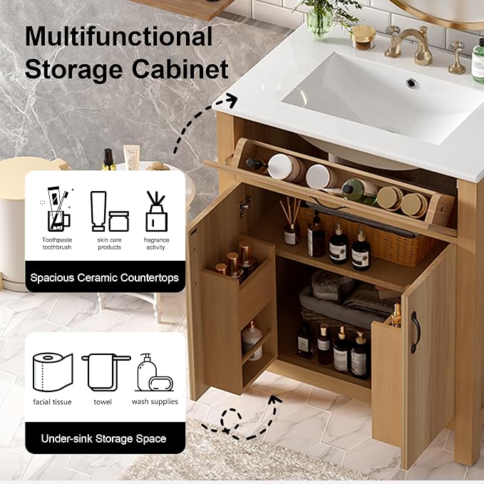 Harper & Bright Designs 30" Bathroom Vanity - Image 6