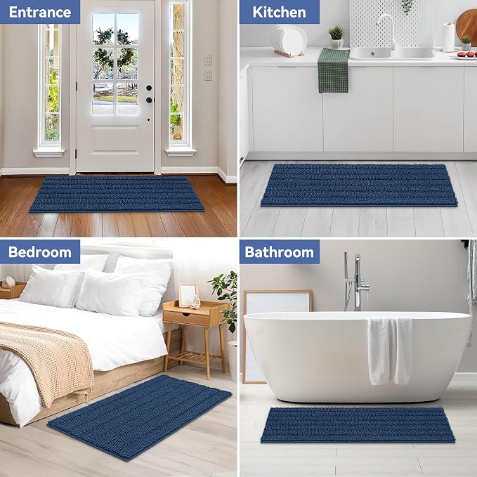 Bcoimo 48"×24" Chenille Bath Mat – Non-Slip - Image 7
