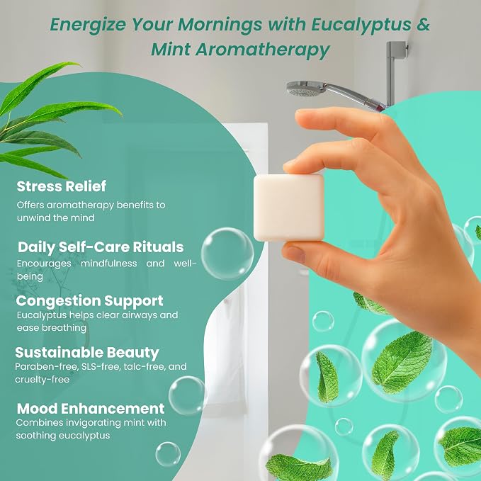 REVIV Shower Steamers Aromatherapy – 15 Long-Lasting Eucalyptus & Mint Shower - Image 8