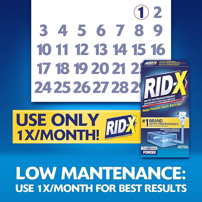 Rid-X Septic Treatment 3 Month Supply Powder, 29.4 Ounce - Image 6