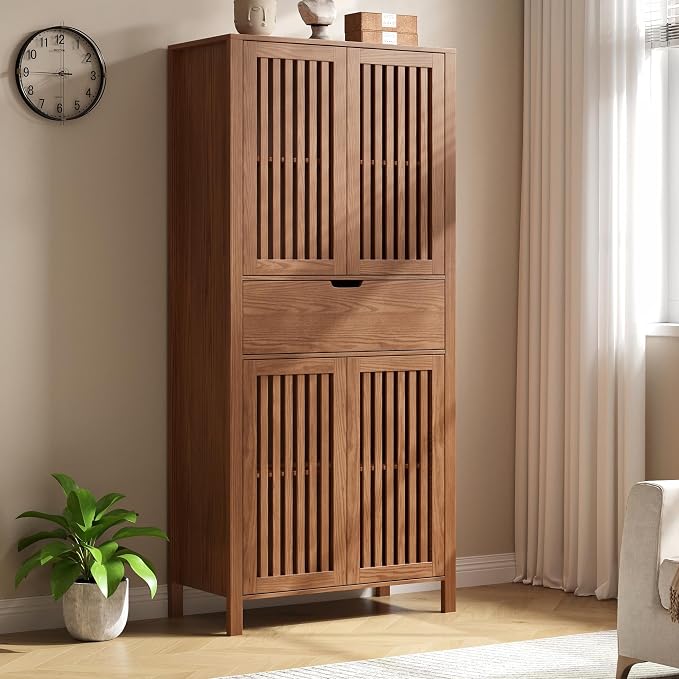 69" Tall Farmhouse Storage Cabinet by BVIUNTWOHOME