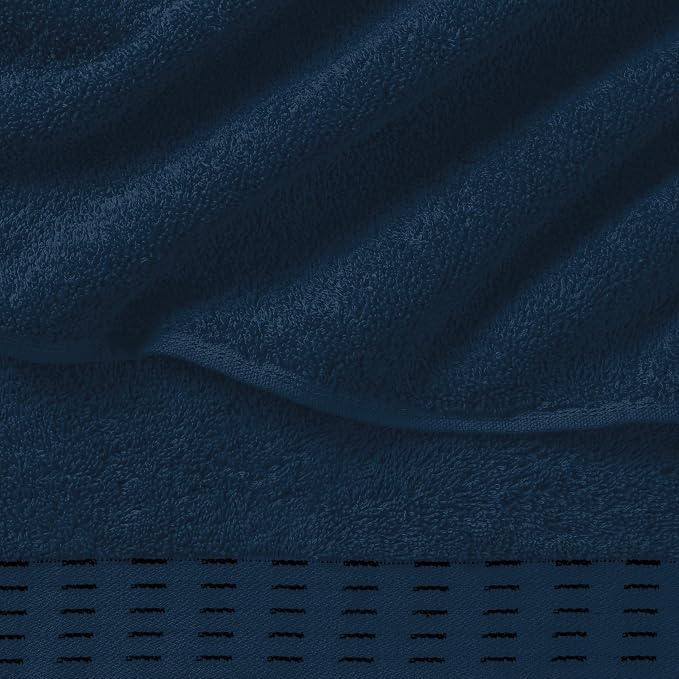 Cotton 2 Pack Oversized Bath Towel Set 28x55 inches, Large Bath Towels - Image 2