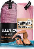 illusion Extra Large Microfibre Swimming Towel–Compact, Lightweight & Quick Dry by Unknown