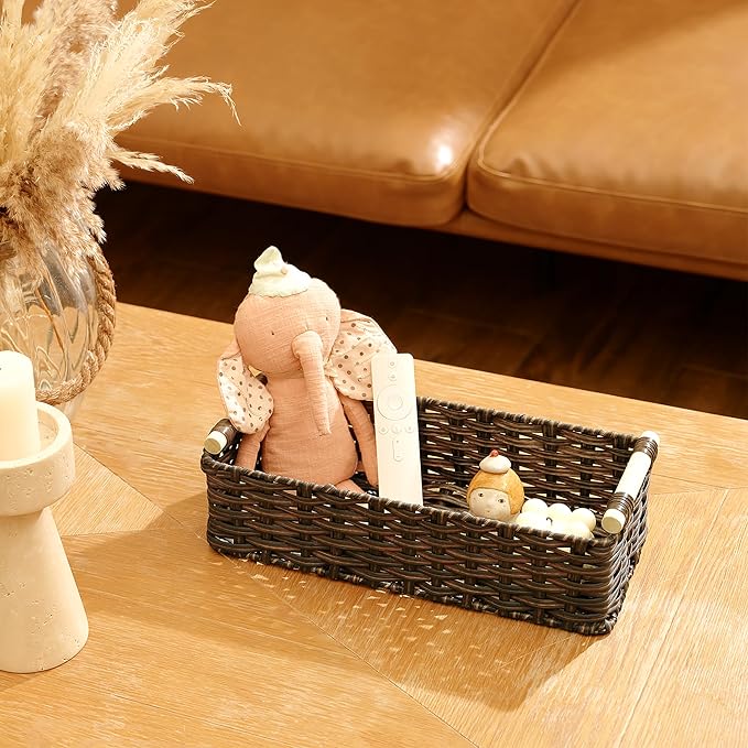 GRANNY SAYS Wicker Baskets for Shelves, Wicker Baskets for Storage, Waterproof - Image 8