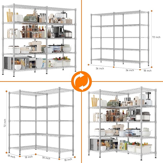 Homdox Heavy Duty Metal Shelves - Image 3