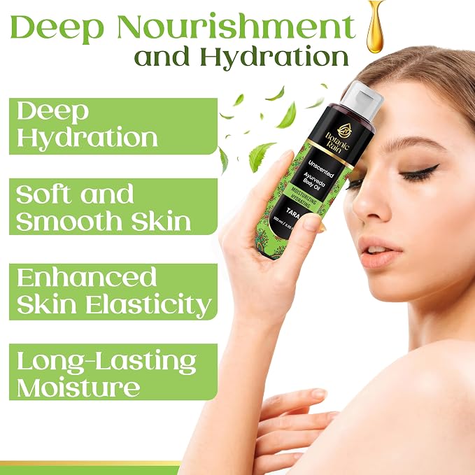 Ayurveda Unscented Body Oil After Shower, Moisturizing & Hydrating Natural - Image 5