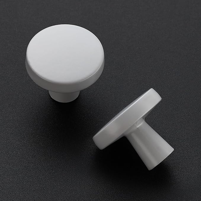 Ravinte 30 Pack Drawer Pulls 1-1/4 Inch Kitchen Cabinet Knobs Solid Round - Image 2