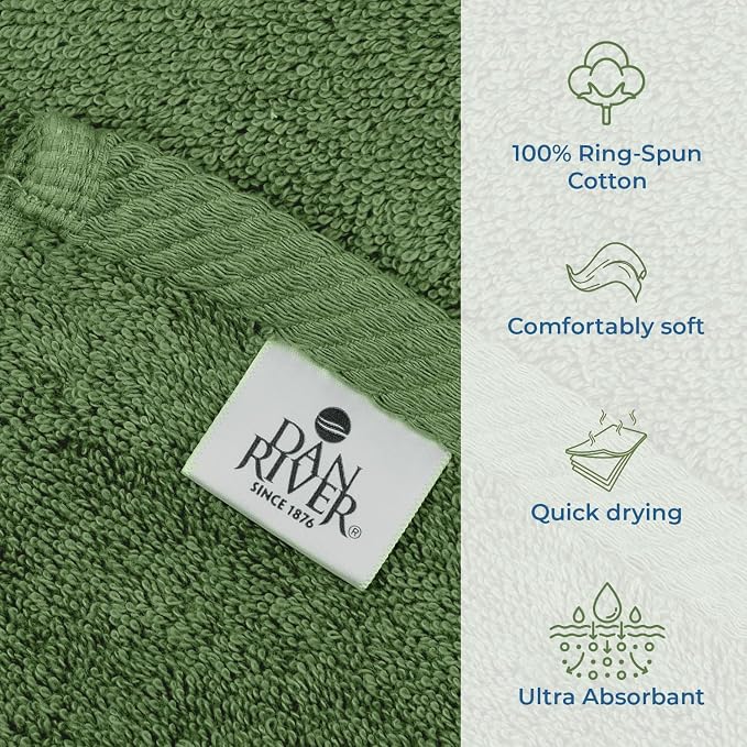 DAN RIVER Pack of 1 Bath Sheet 40x80 Inches, Extra Large Quick Dry Bath Towels - Image 3