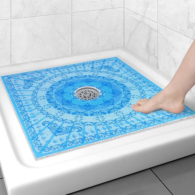 Square Shower Mat Non Slip: 27x27 Inch Extra Large Shower Floor Mat by Unknown