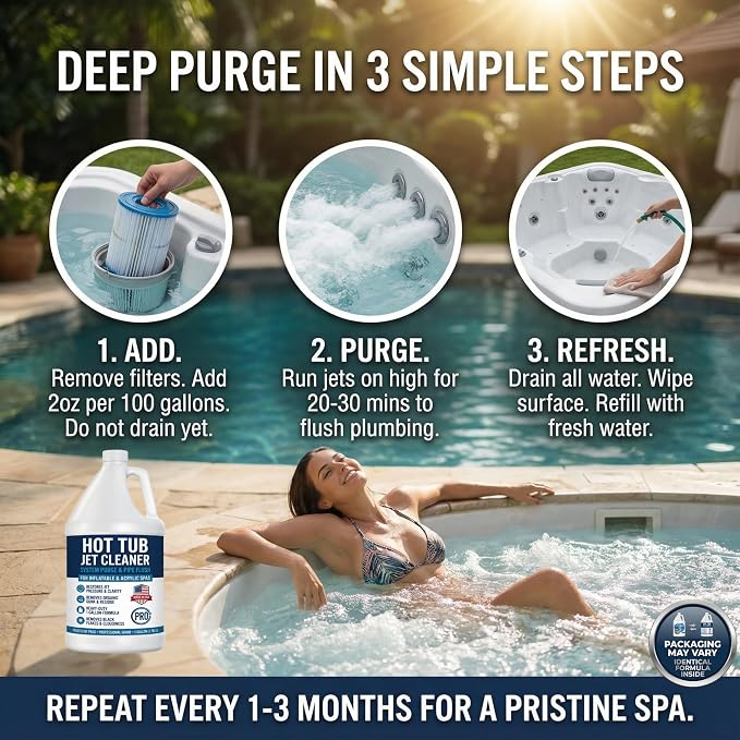 Hot Tub Jet Cleaner & Spa Line Flush – Deep Plumbing & Pipe Purge – Hot Tub - Image 3