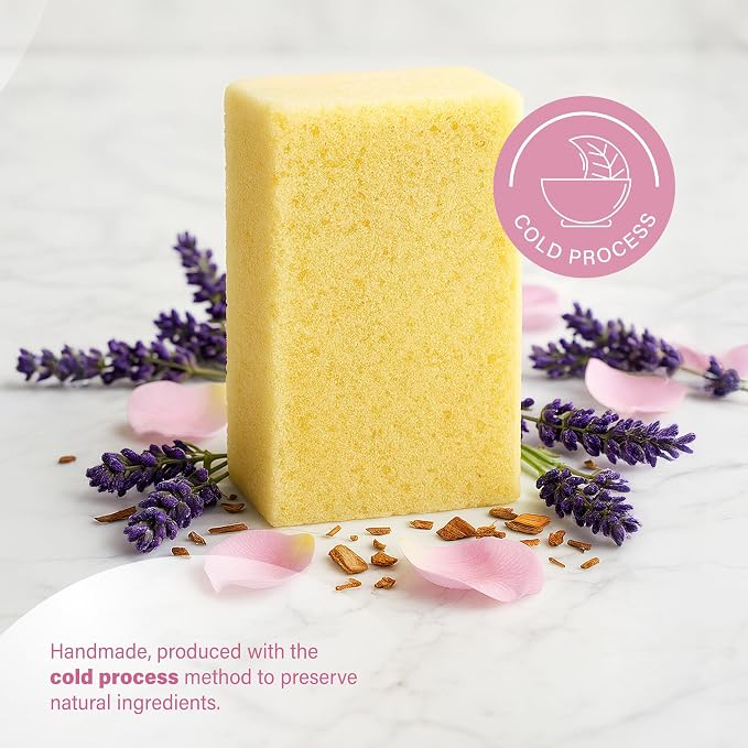 Black Shine Turkish Hammam Sponge-Infused Natural Soap Bar – Handmade and Cold - Image 4