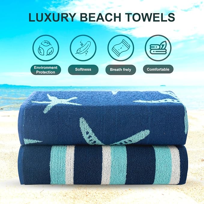 CASA COPENHAGEN Miami Bath Sheets Designed in Denmark Rough and Tough, Quick Dry - Image 5