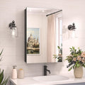 TokeShimi 16 x 24 Mirrored Medicine Cabinet Recessed or Surface Mount, Aluminum by RefinedBathroomAccessories