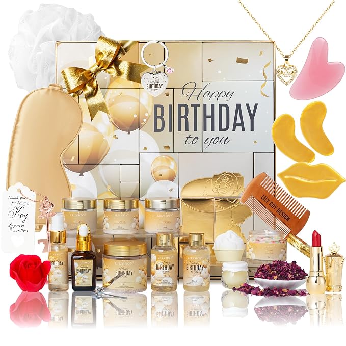 24Pcs Happy Birthday Gifts for Women Mom by LILYROY