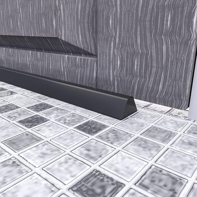 67 Inch Collapsible Shower Water Dam, Shower Threshold Water Dam Shower Barrier - Image 5