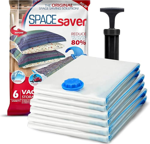 12 Pack Variety Vacuum Storage Bags by Spacesaver